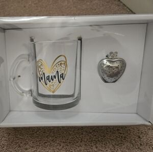 NIB MAMA TEA MUG WITH TEA BAG HOLDER